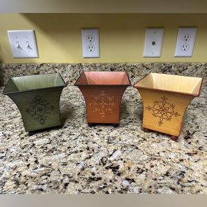 3 Southern Living at Home decorative containers